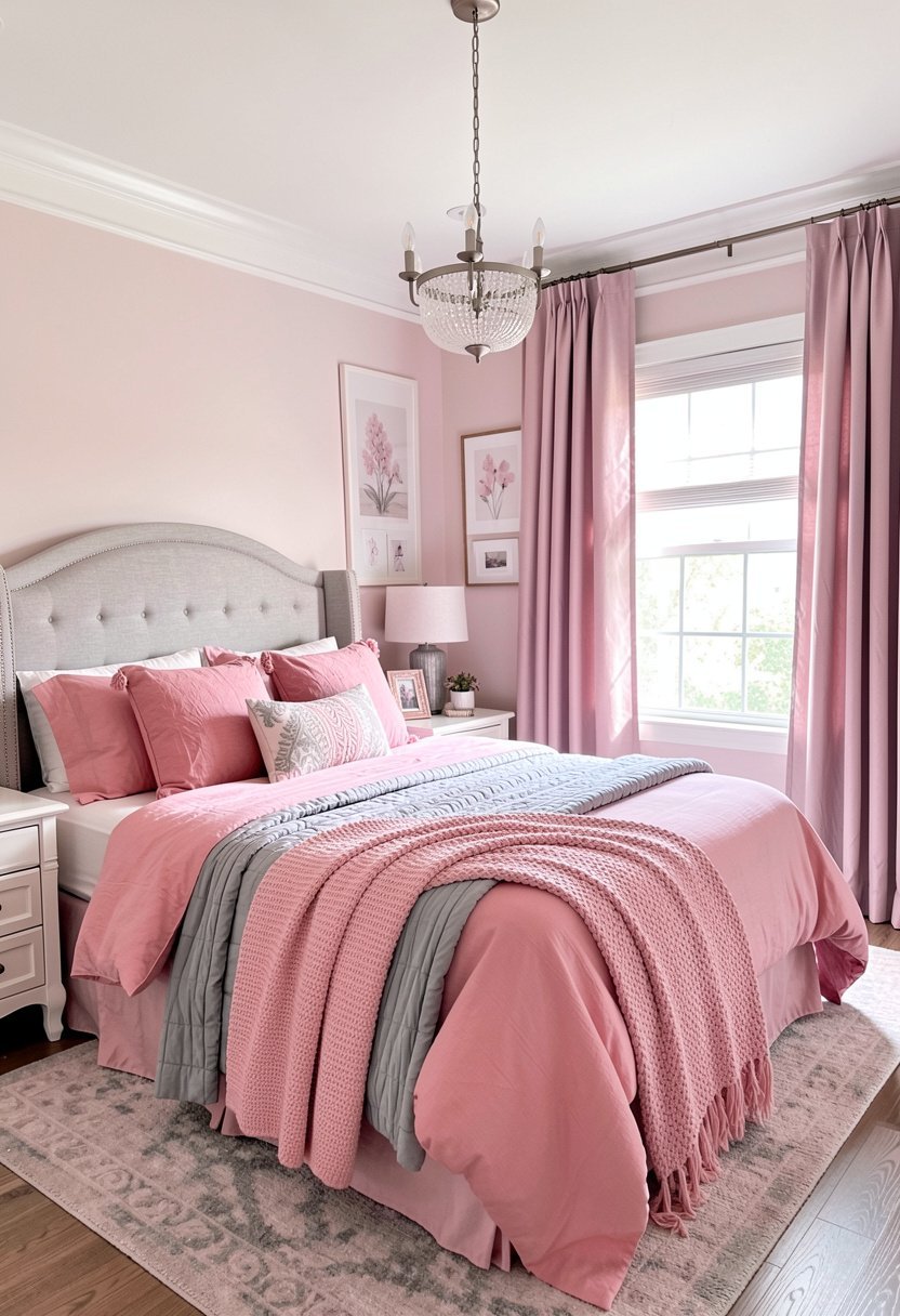 Layering Texture with Pink Linens