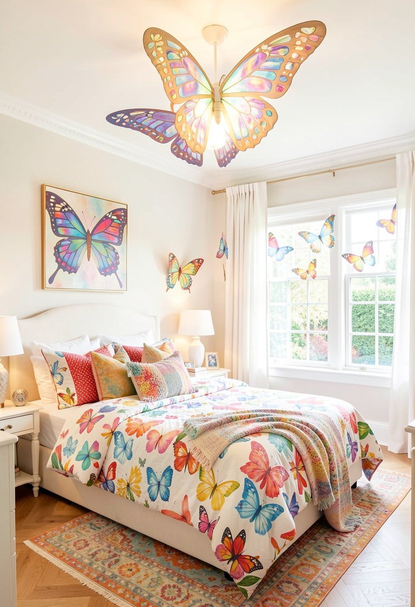 Light Fixtures with Wing Motifs
