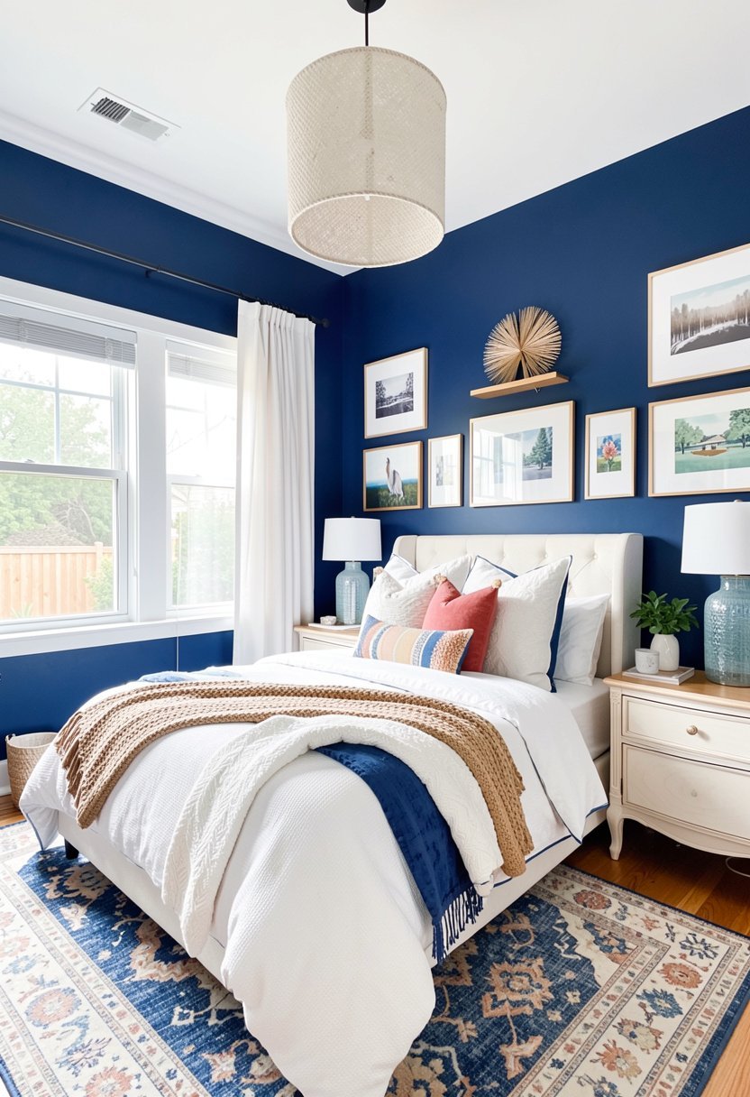 Midnight Blue and Crisp White