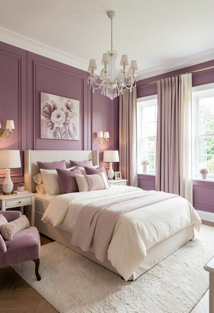 Mix Mauve with Creamy Whites