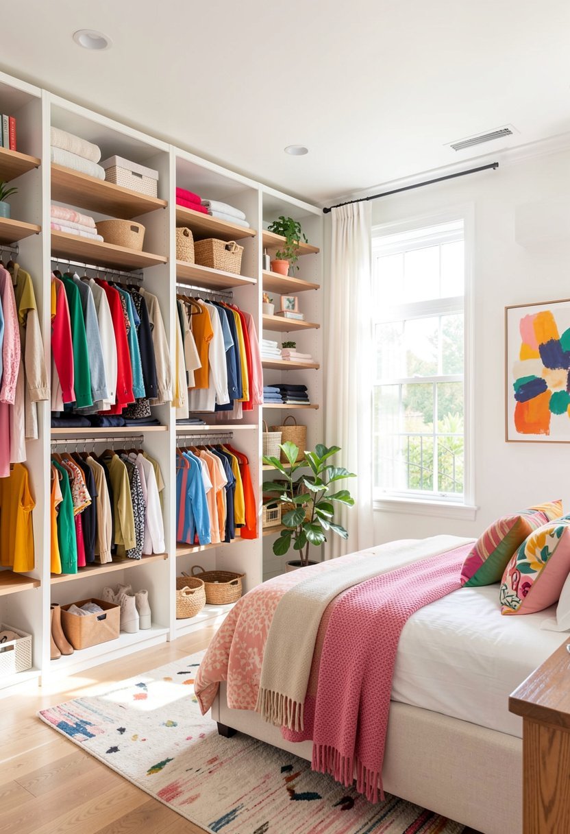 Organize Your Clothes with Open Shelves