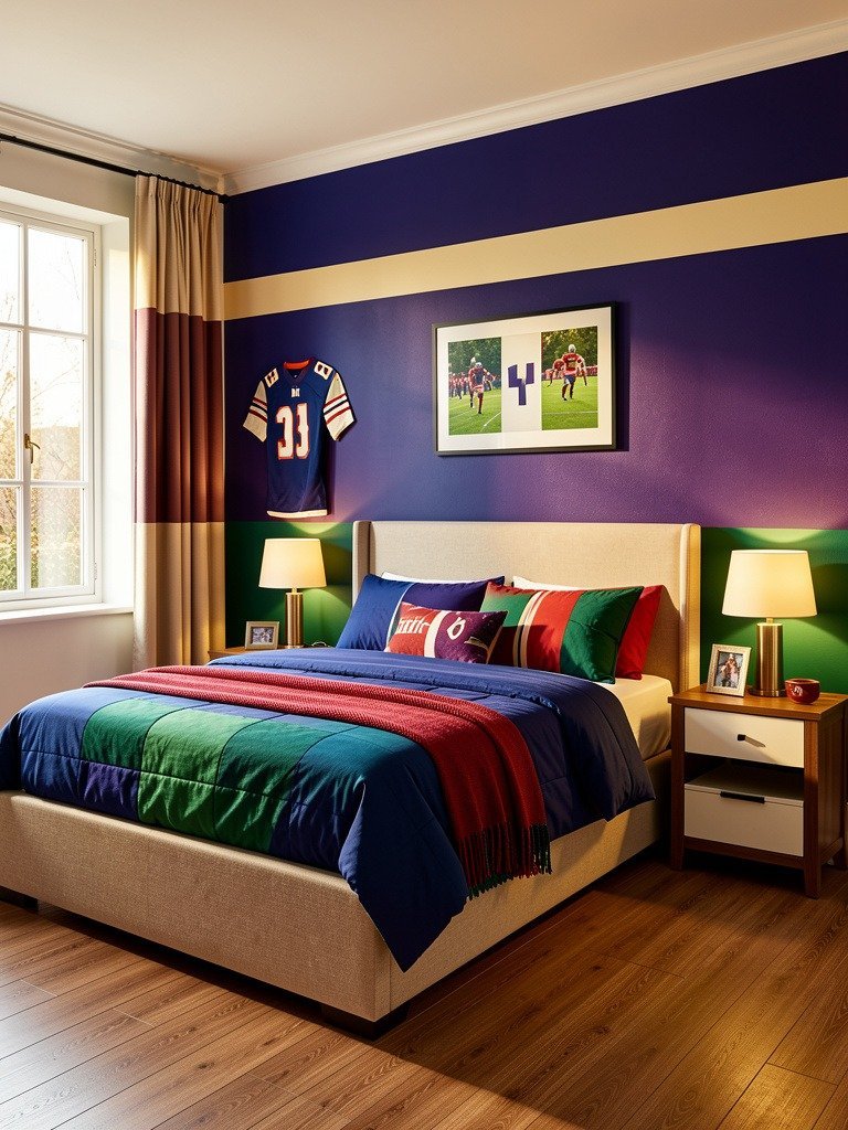 Paint a Feature Wall in Team Colors