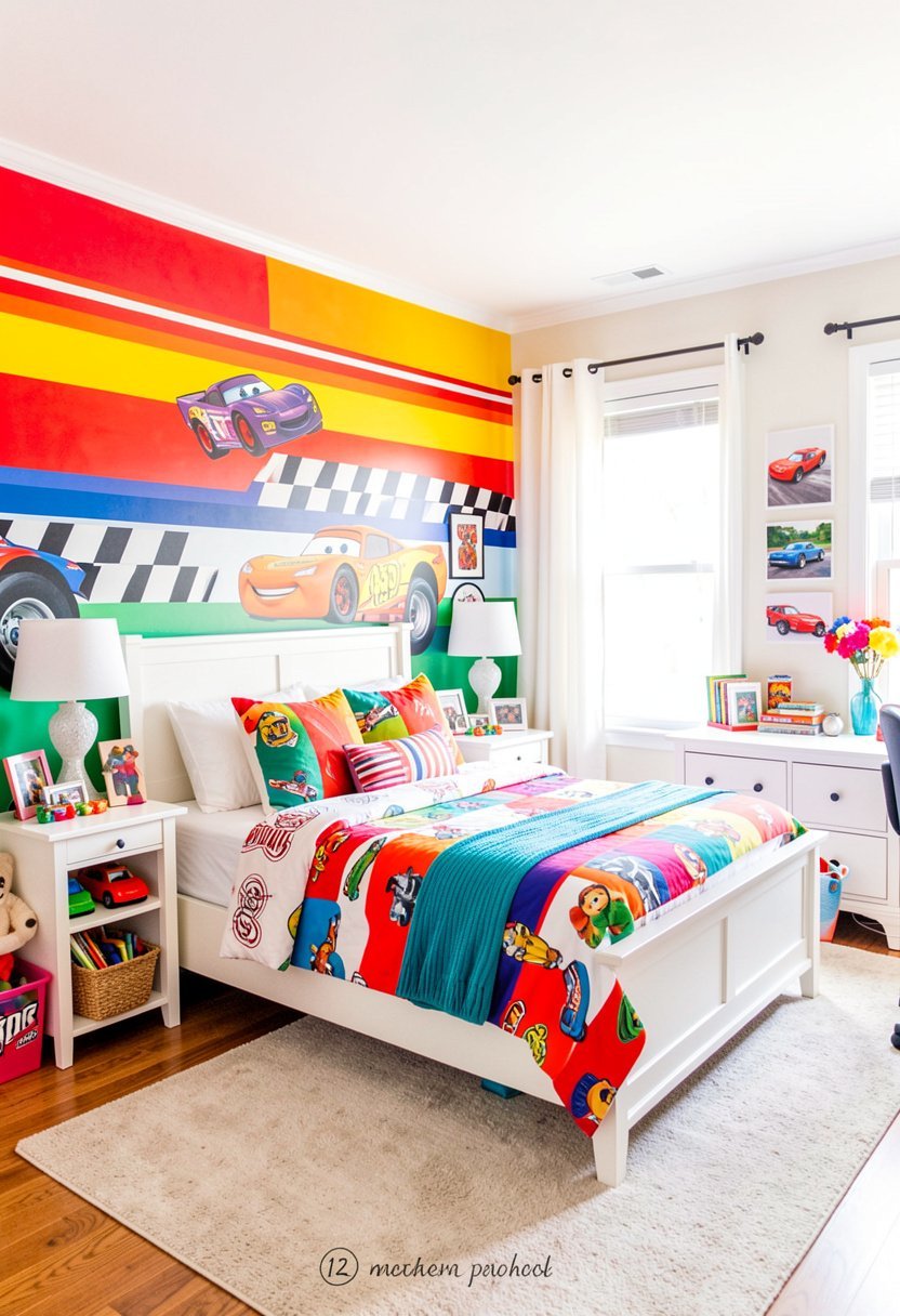 Paint a Racing Stripe Wall Mural