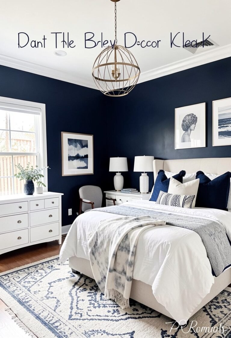 Paint the Walls Deep Navy