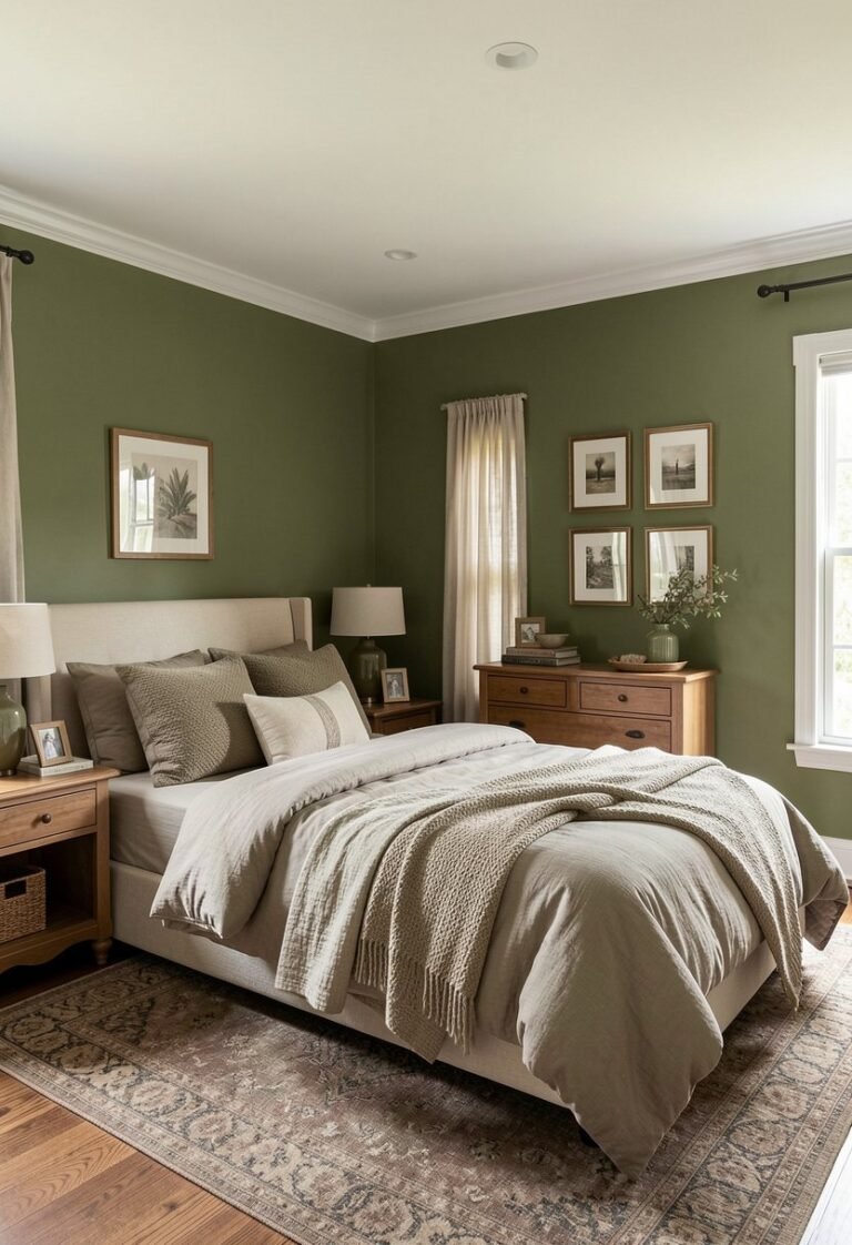 Paint Your Walls a Muted Olive Tone