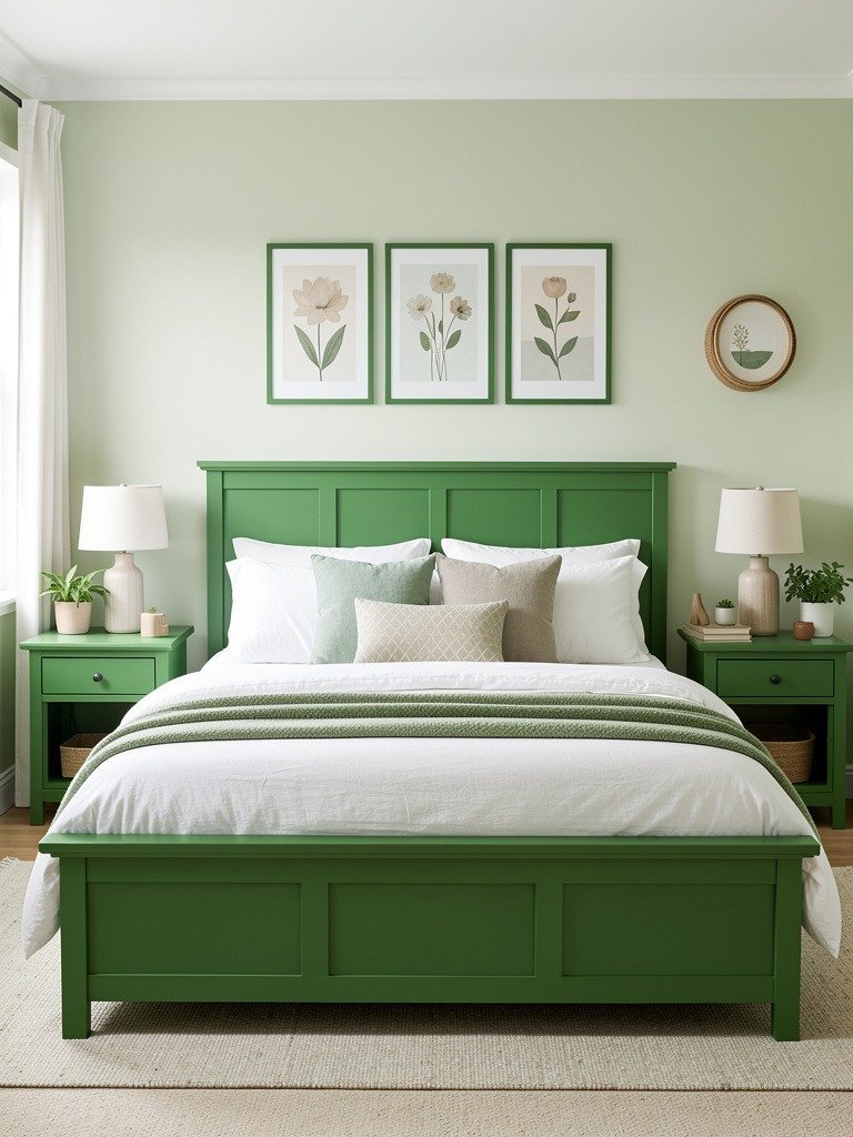Painted Green Wooden Frames