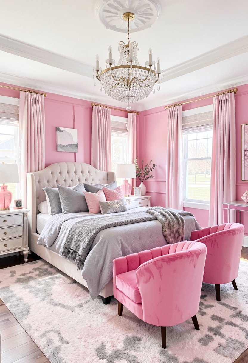Pink Velvet Chairs for Style