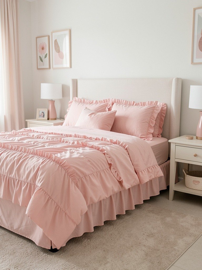 Ruffled Bedding Looks Soft