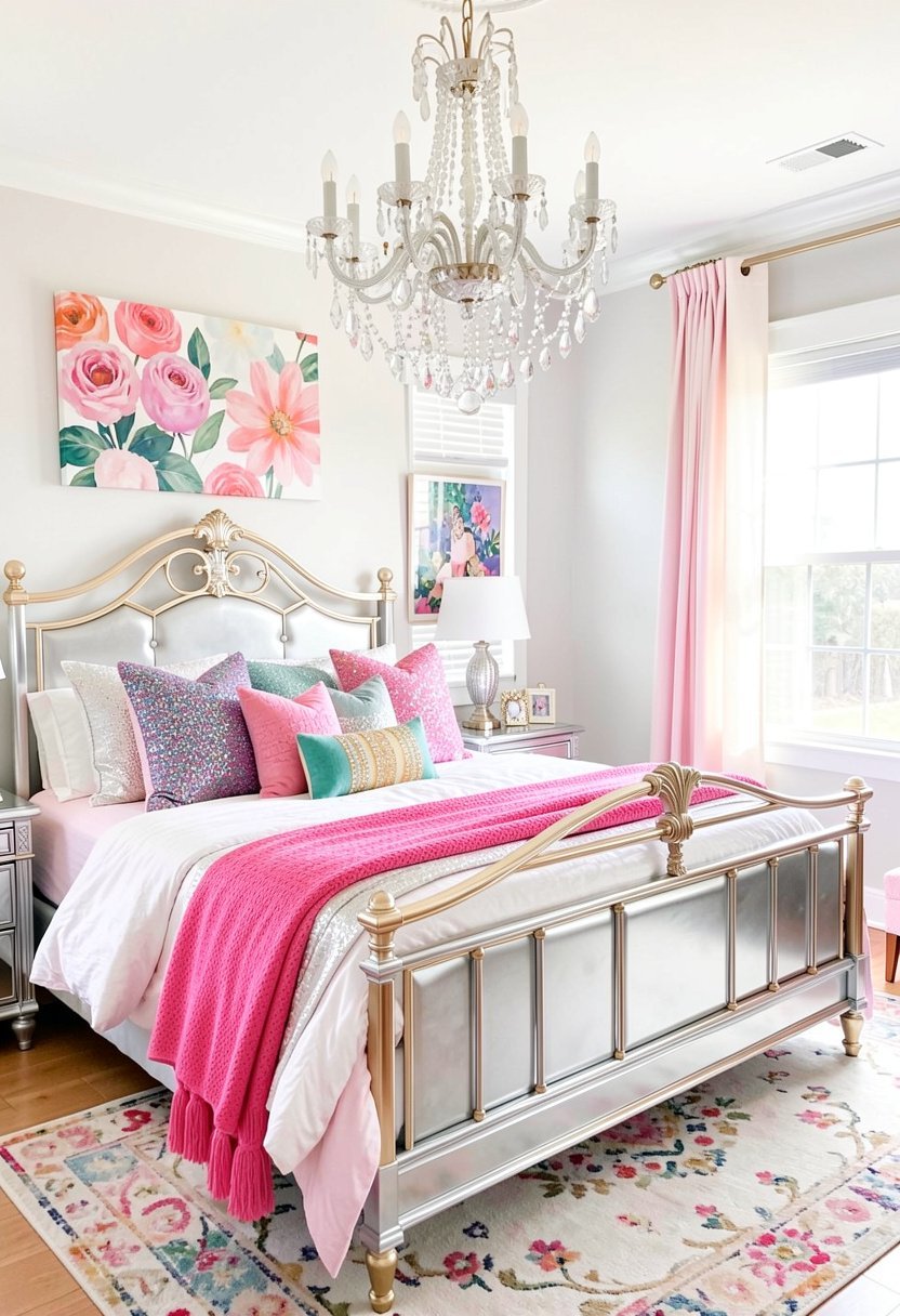 Silver or Gold Bed Frame