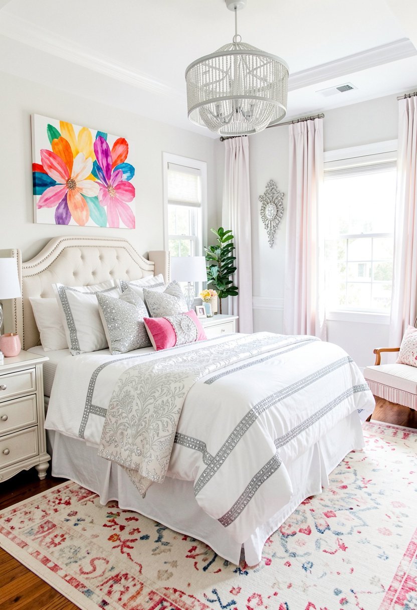 Silver Trimmed Bedding
