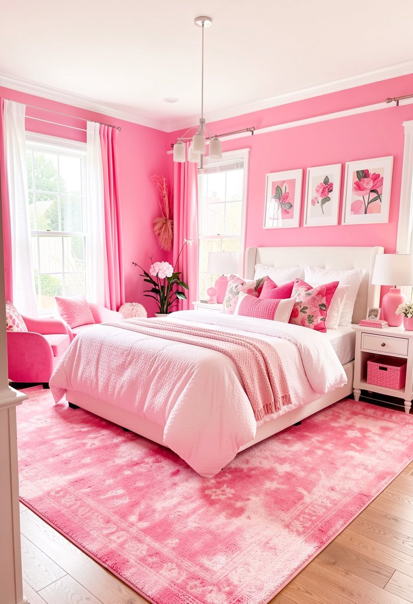 Soft Pink Area Rug
