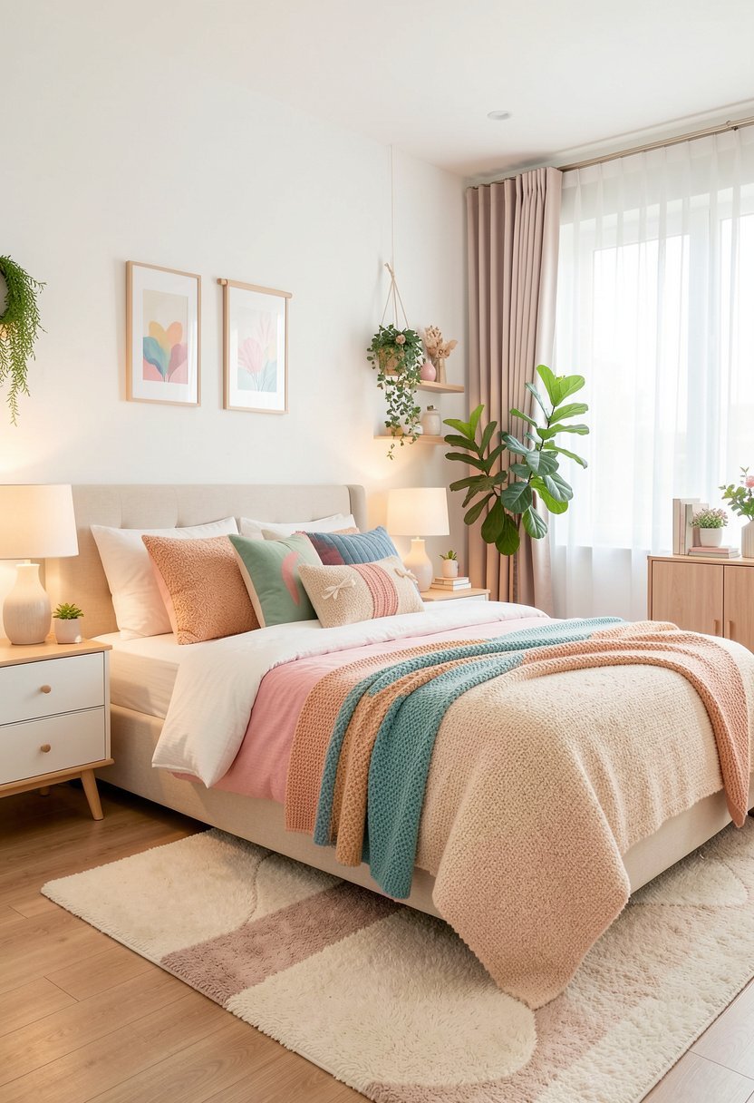 Soft Textures On the Bed