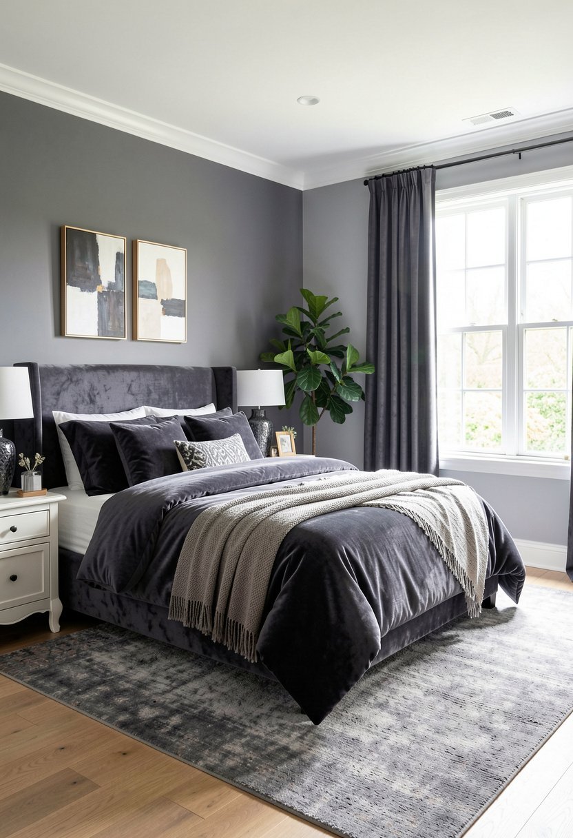 Soft Velvet Bedding for Texture