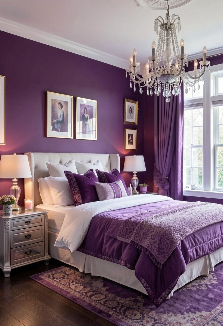 Start with a Deep Plum Wall