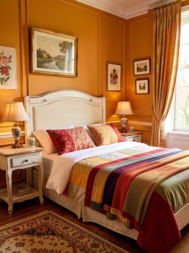 Start with a Distressed White Headboard