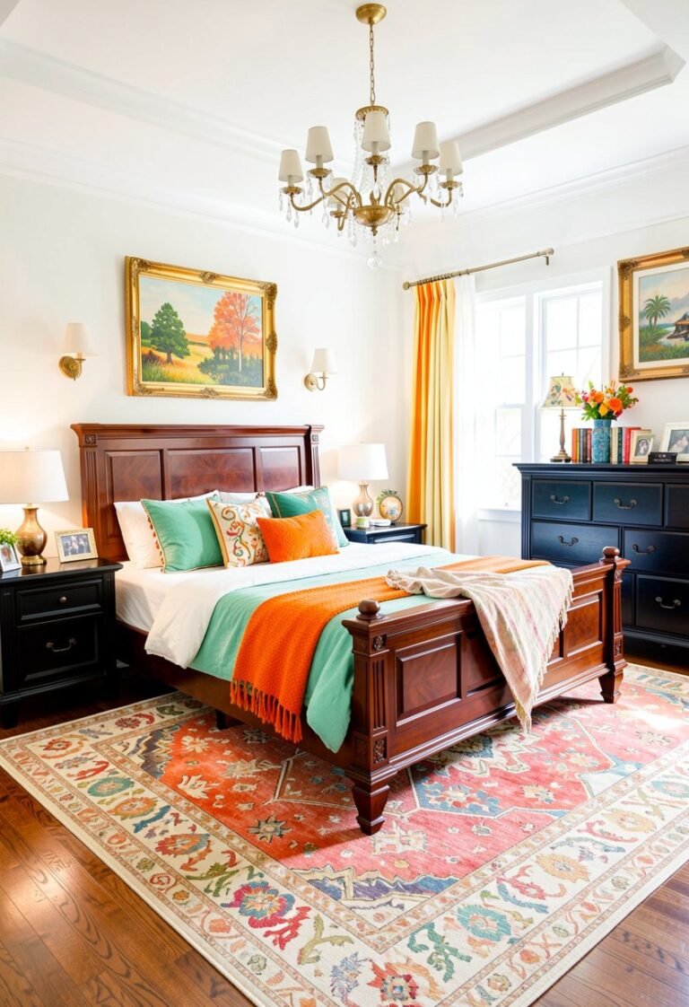 Start with a Rich Wooden Bed Frame