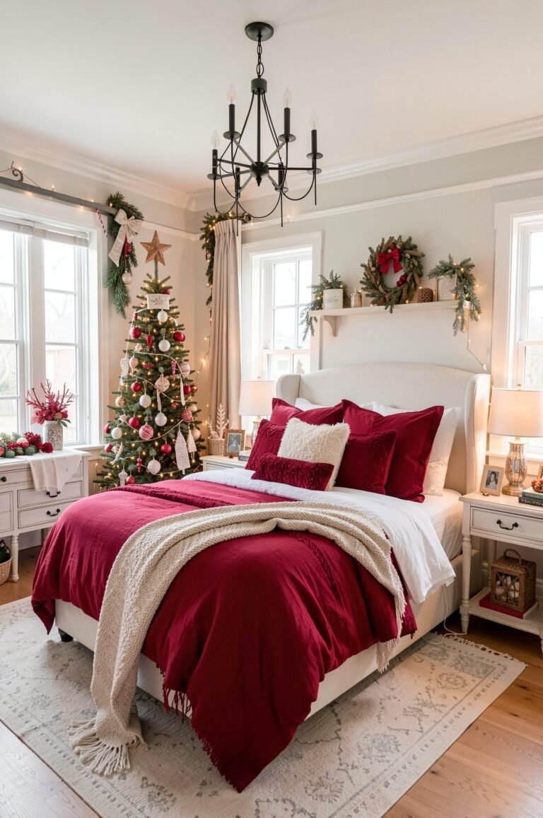 Swap Your Bedding for Deep Red Linens