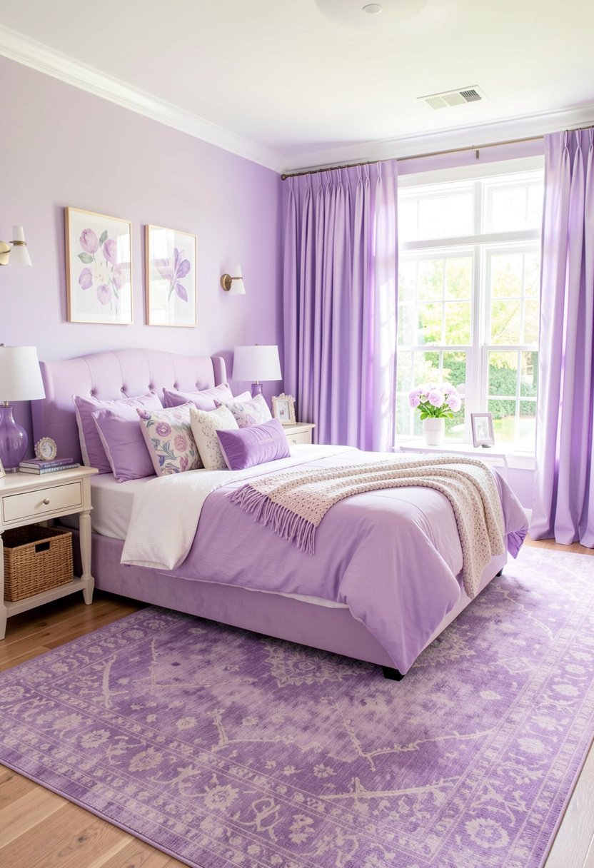 Try a Lilac Area Rug