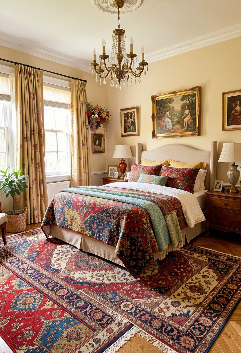 Use a Bunch of Vintage Rugs