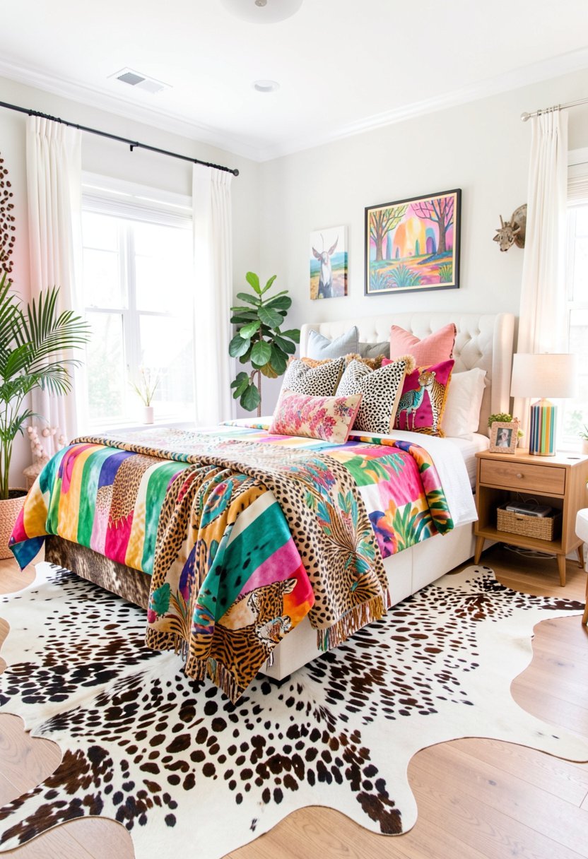 Use a Cowhide Rug for Texture