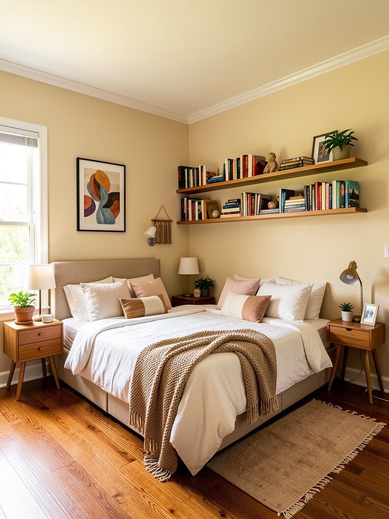 Use a Floating Shelf for Your Books