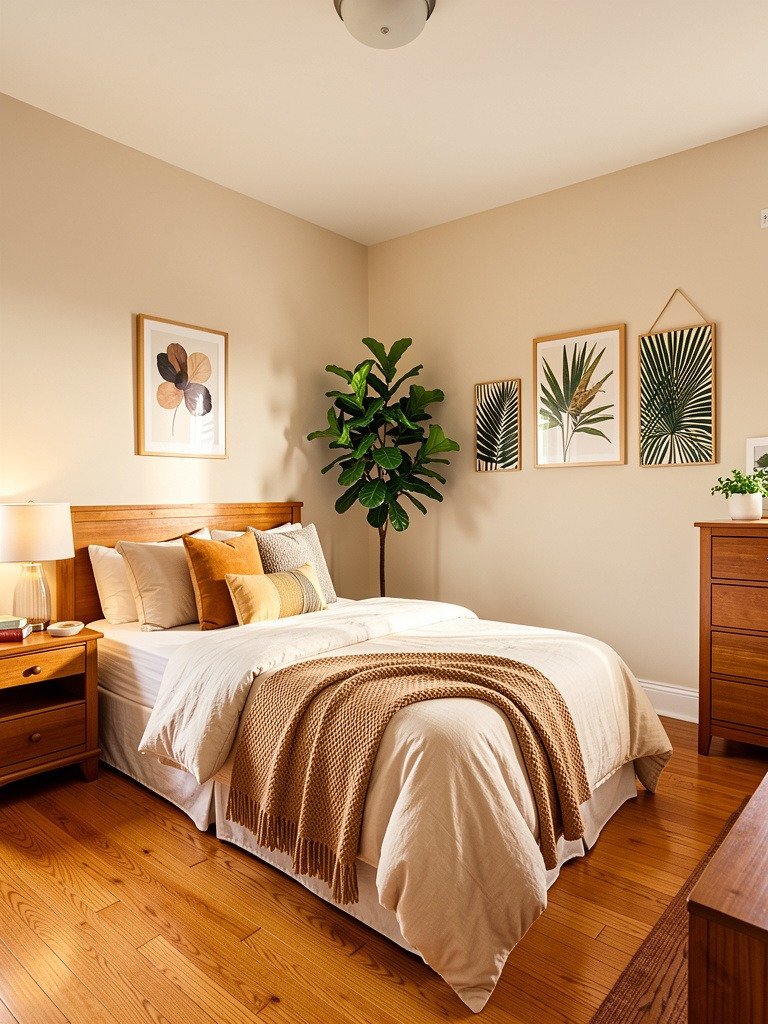 Use a Tall Plant to Soften Lines