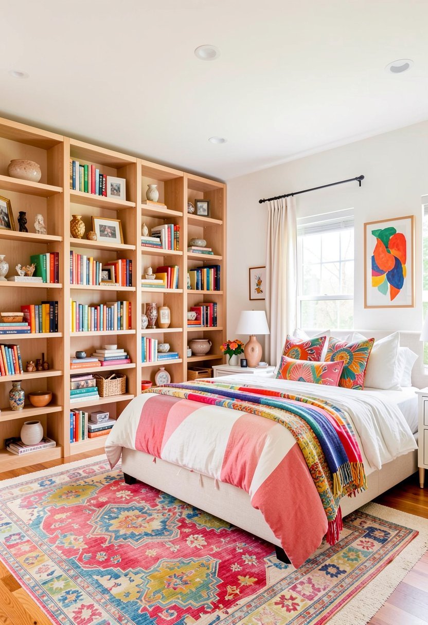 Use Bookshelf Room Dividers