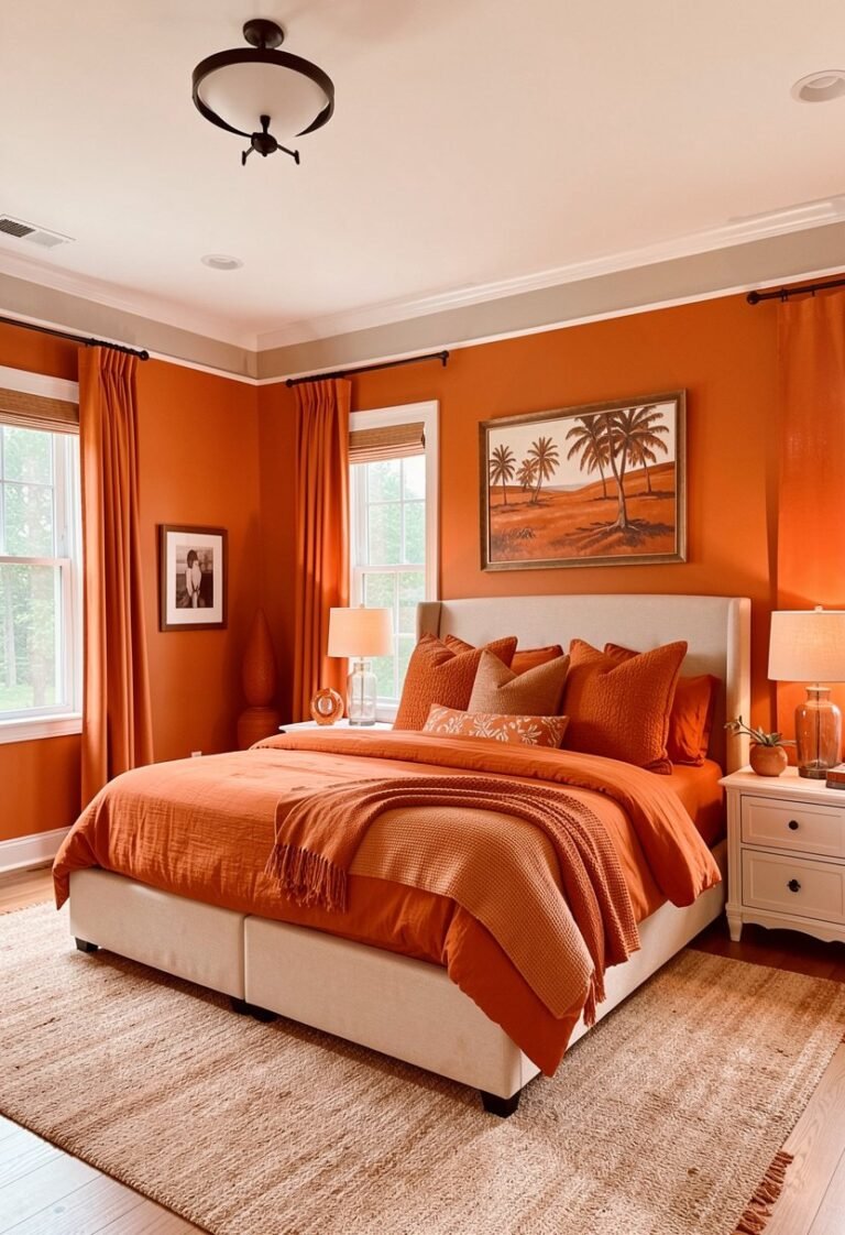 Use Burnt Orange Bedding