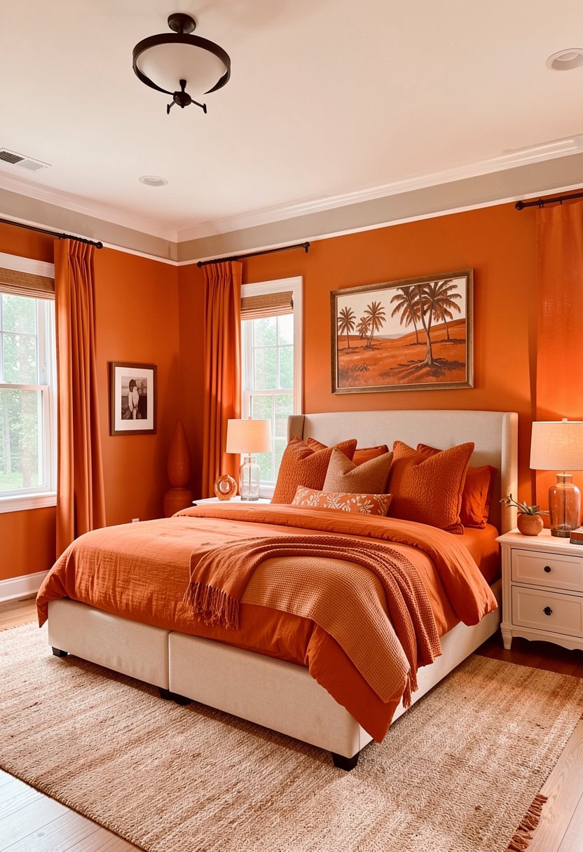 Use Burnt Orange Bedding