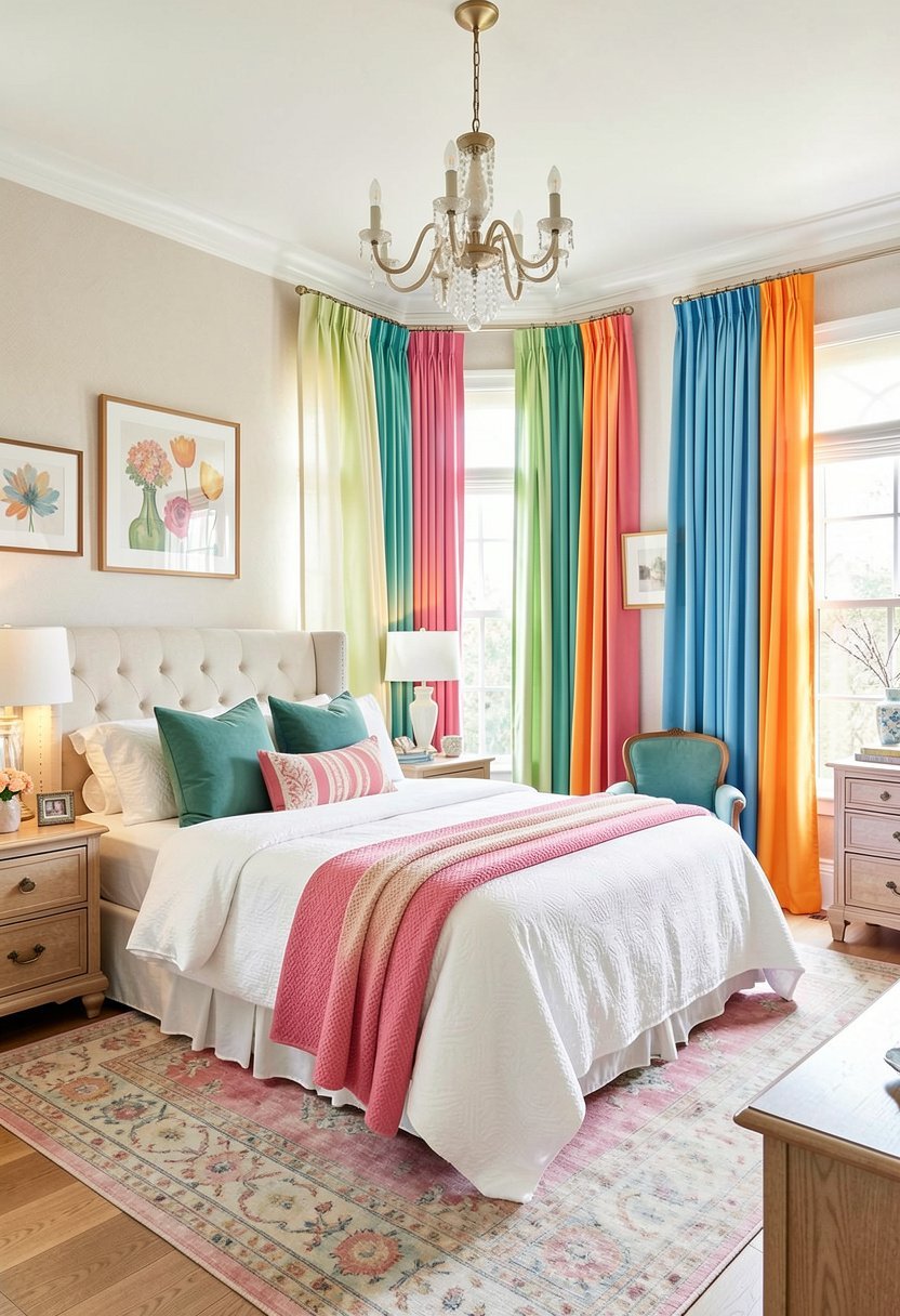 Use Curtains to Soften Walls