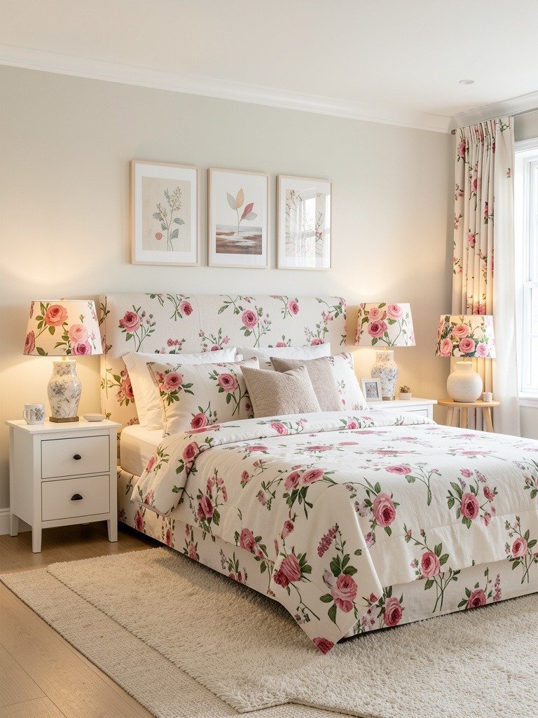 Use Floral Lampshades for Glow