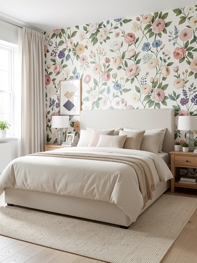 Use Floral Wallpaper for Focus
