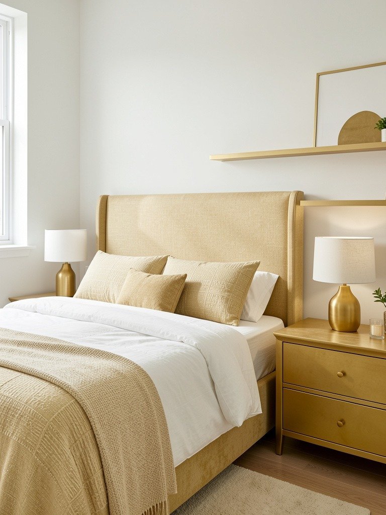 Use Gold Picture Ledges