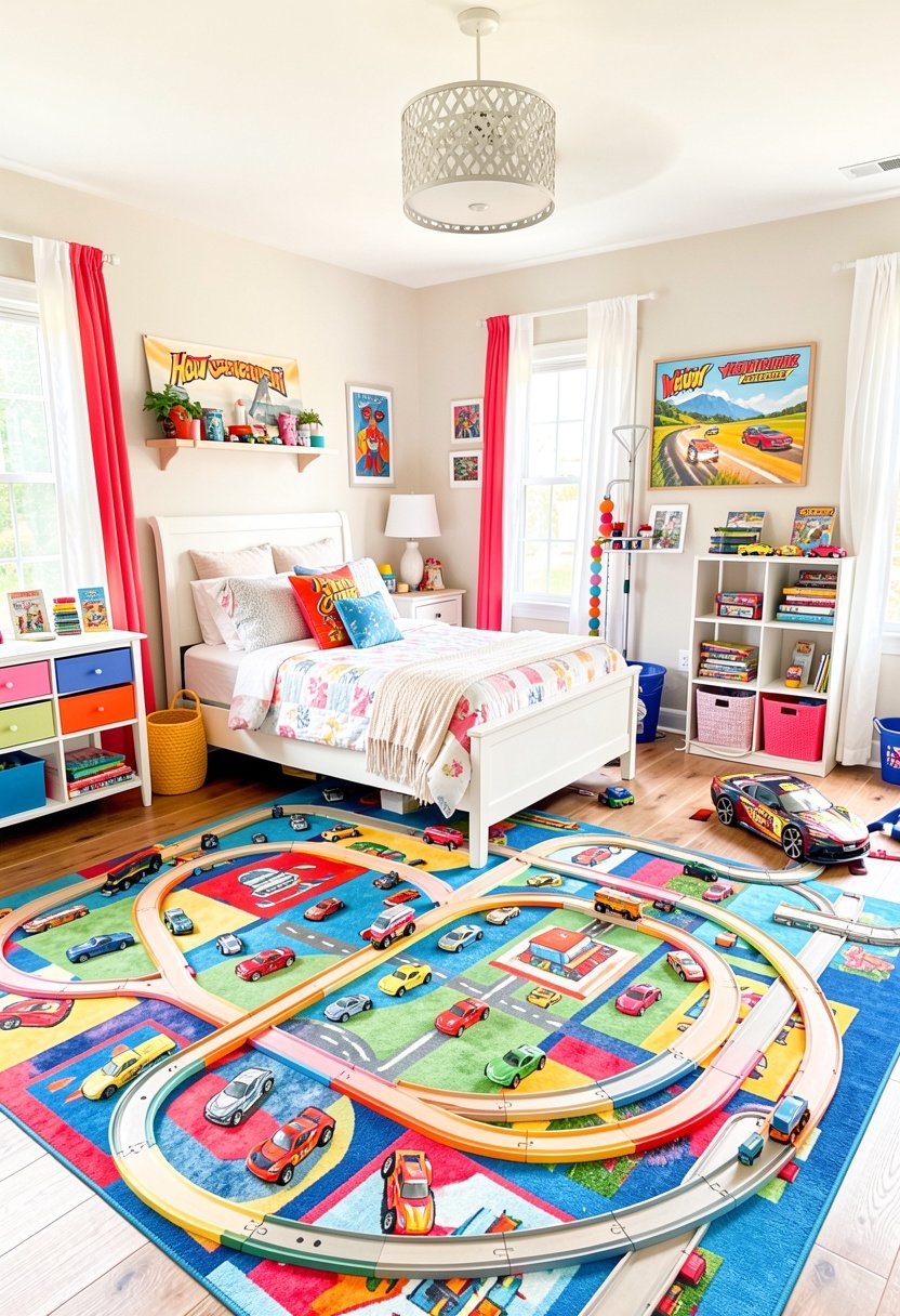 Use Large Floor Rugs with Tracks