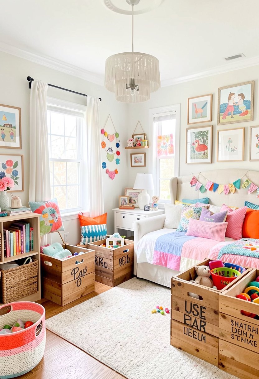Use Large Wooden Storage Bins