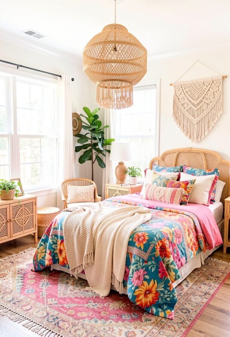 Use Light Woven Rattan Accents