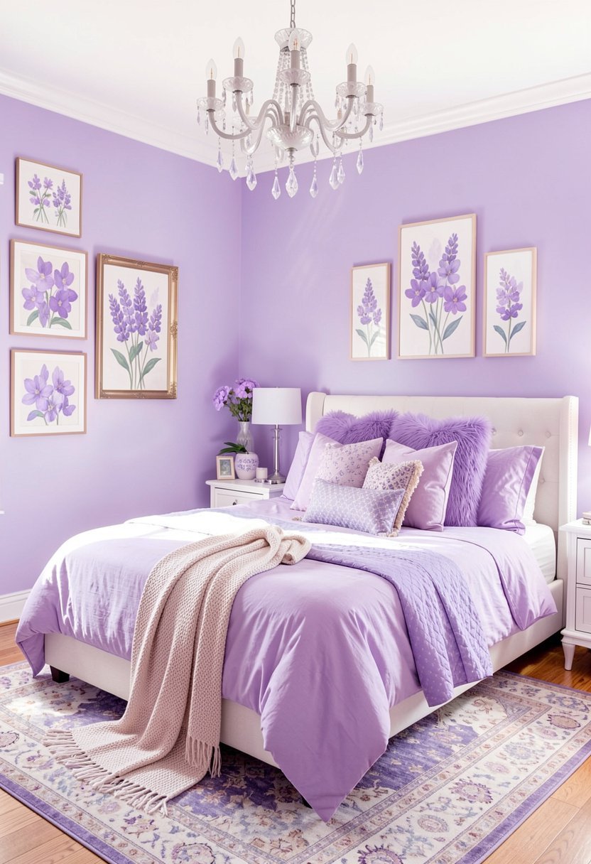 Use Lilac Art On Walls