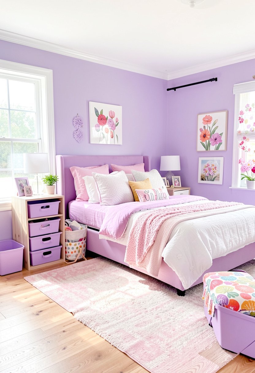 Use Lilac Storage Bins