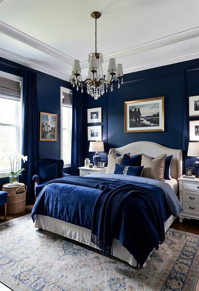 Use Navy Walls for Drama