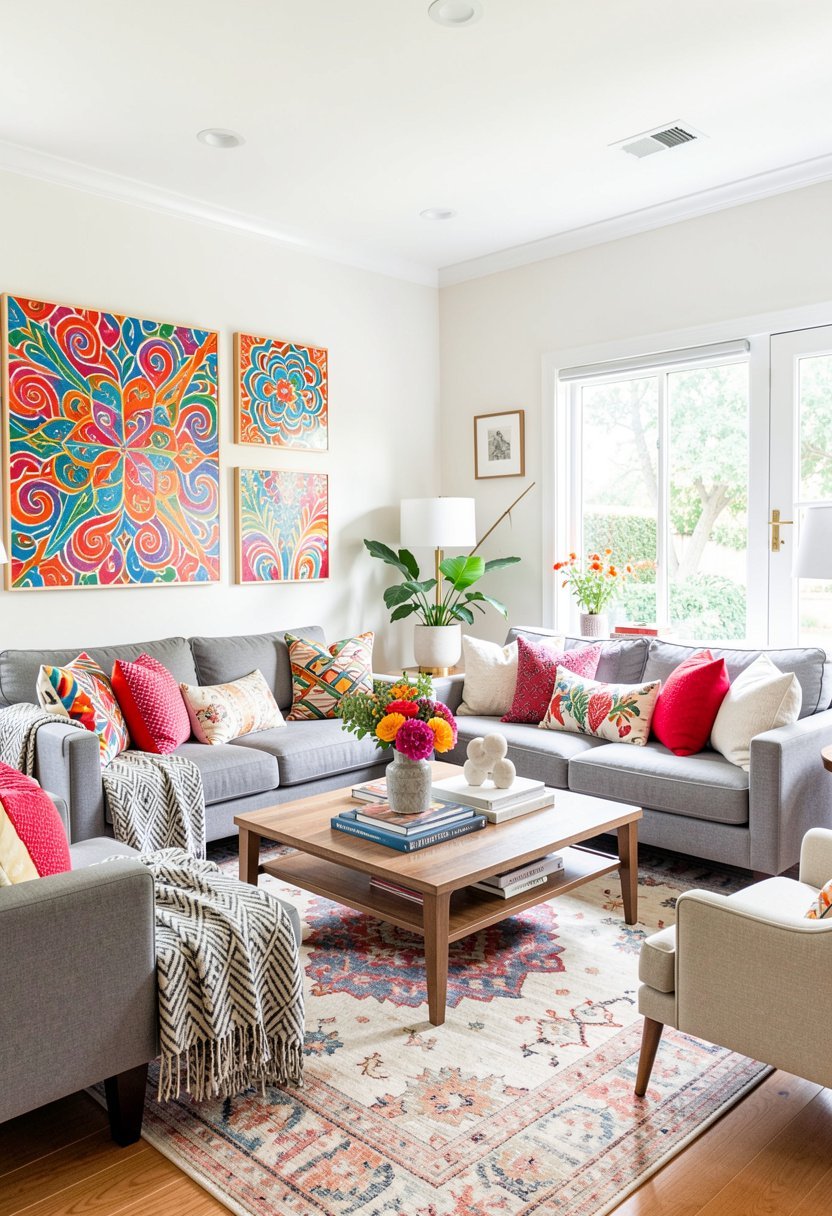 Use Patterned Fabric Art