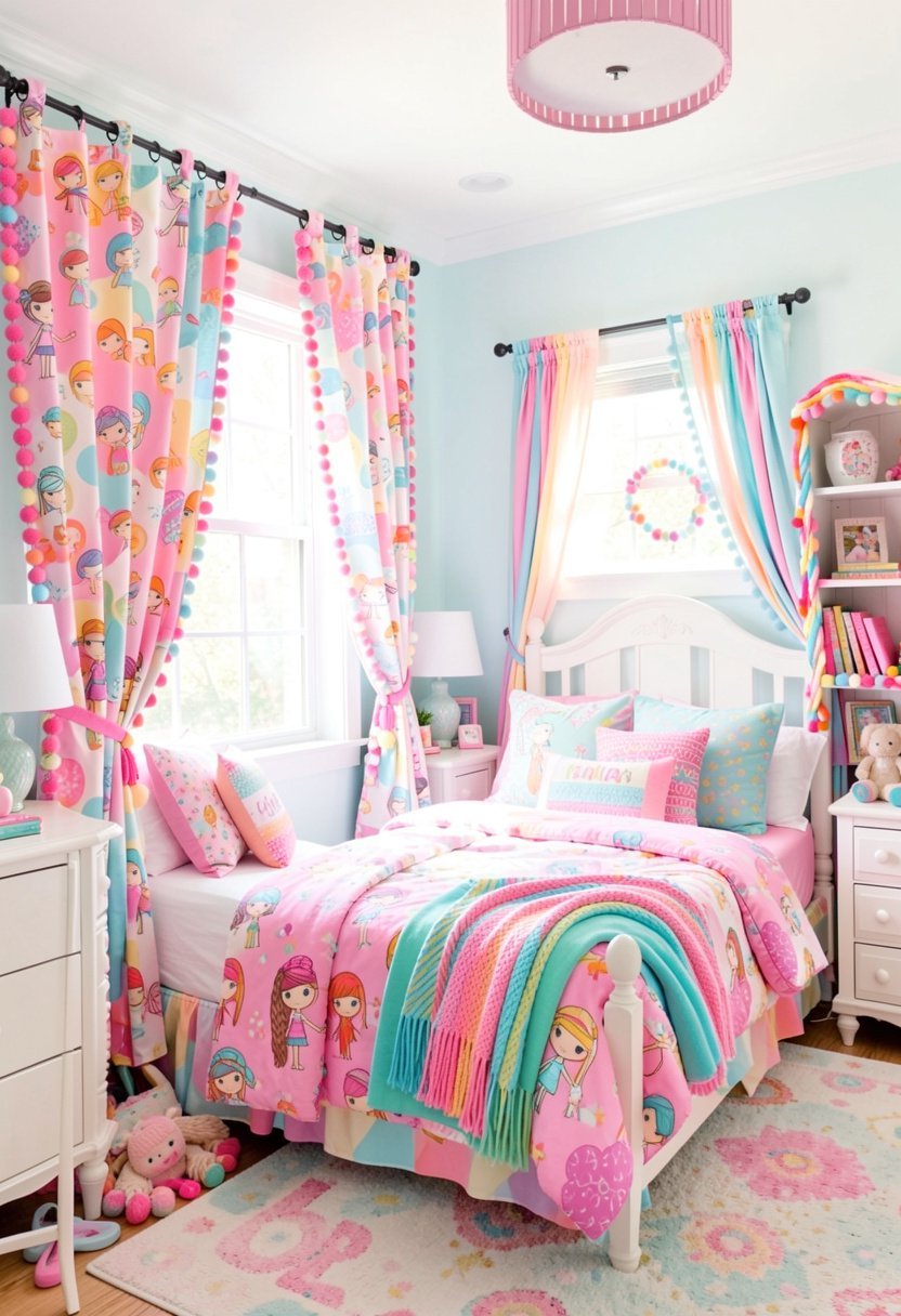 Use Pom Pom Curtain Ties