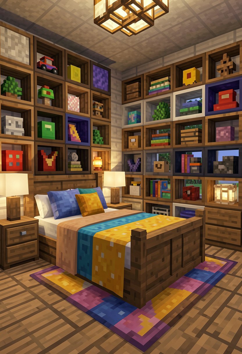 Use Square Shelves for Blocks
