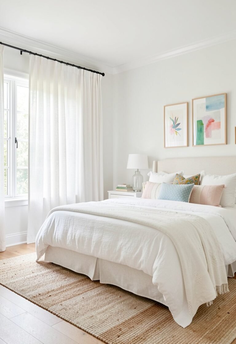 Use Thick Linen Curtains for Soft Light