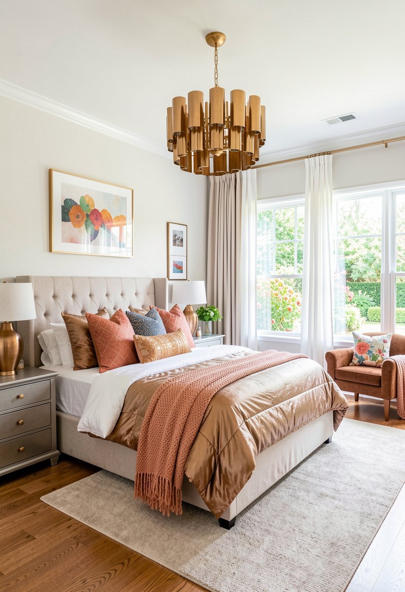 Use Warm Metallic Accents