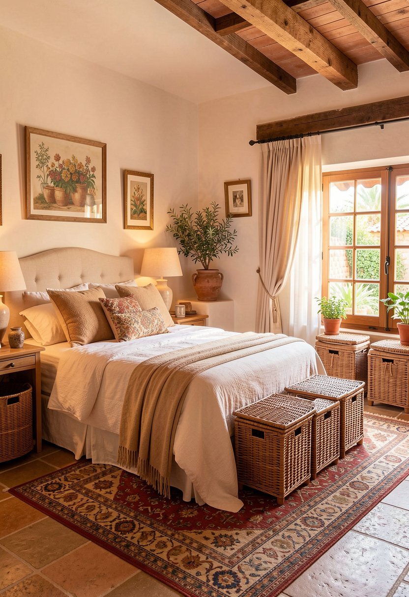 Use Wicker Storage Baskets