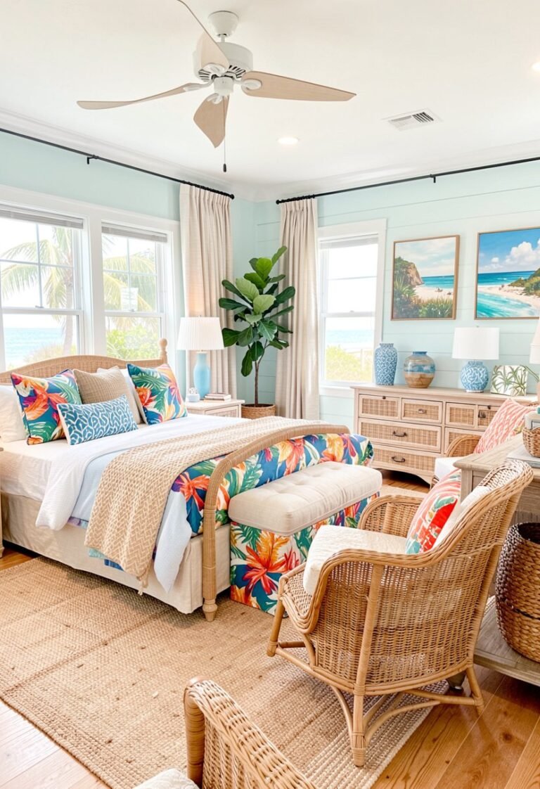 Use Woven Rattan Accents