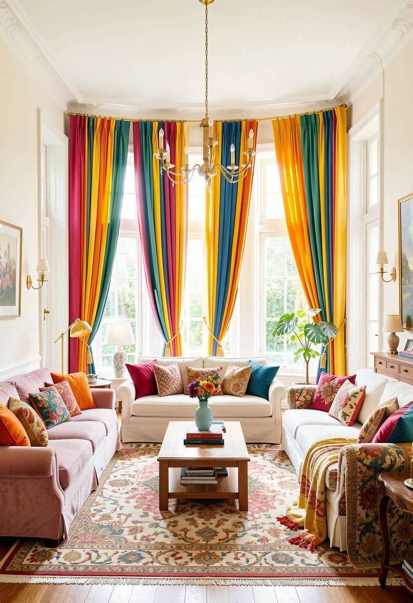 Using Curtains to Increase Height
