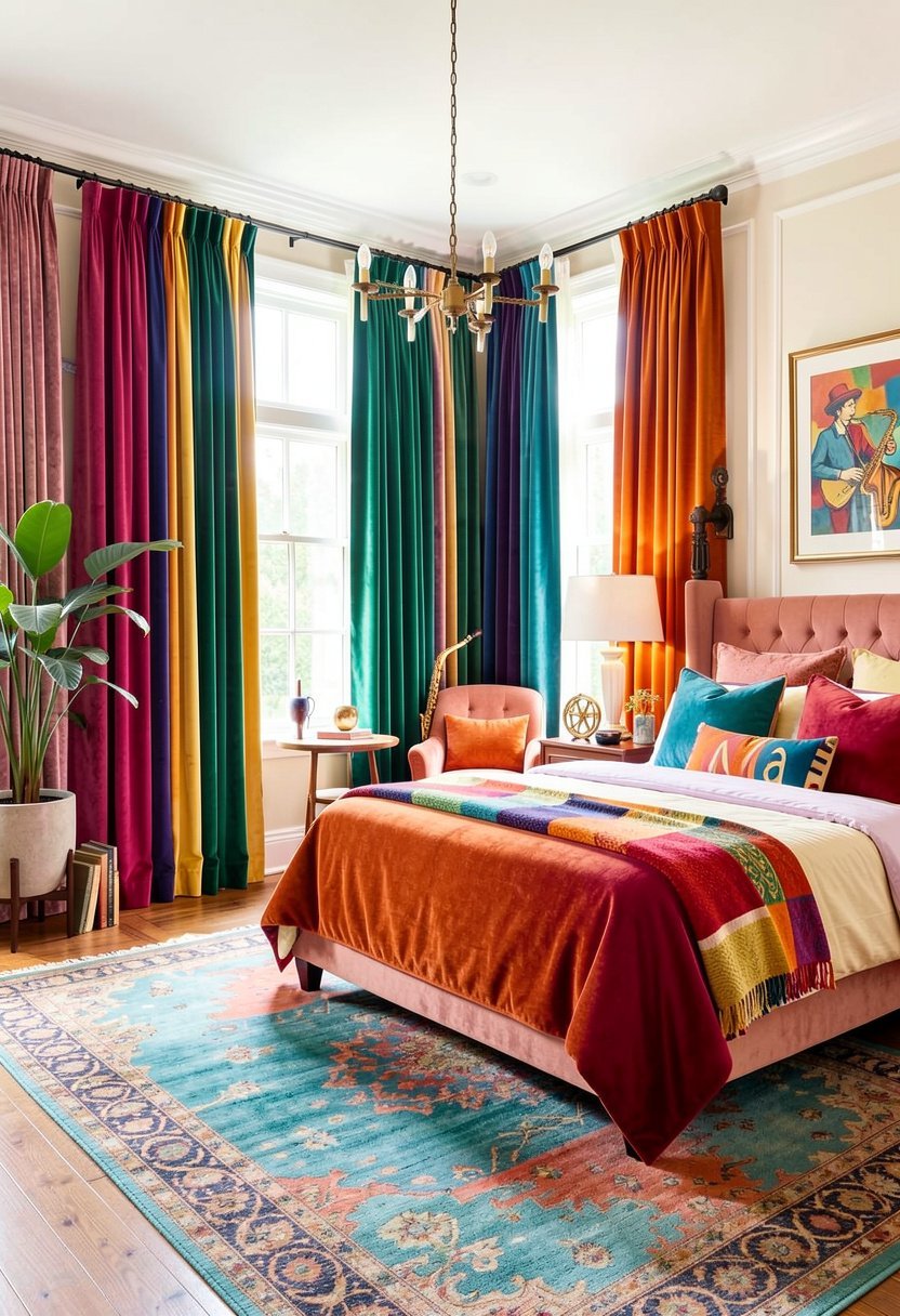 Velvet Curtains for Texture