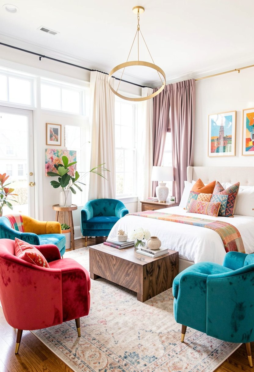Velvet Texture Accent Chairs