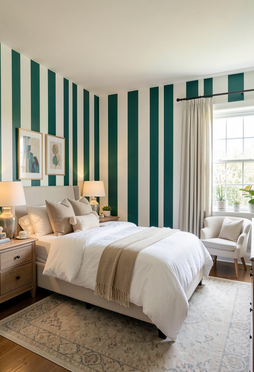 Vertical Stripes to Stretch the Room